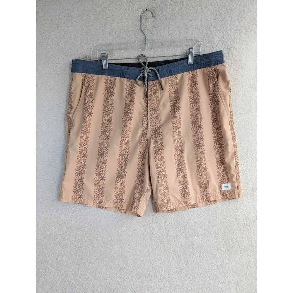Katin Board Shorts Mens Sz 38 Peach Surf Beach Swim Trunks Vacation